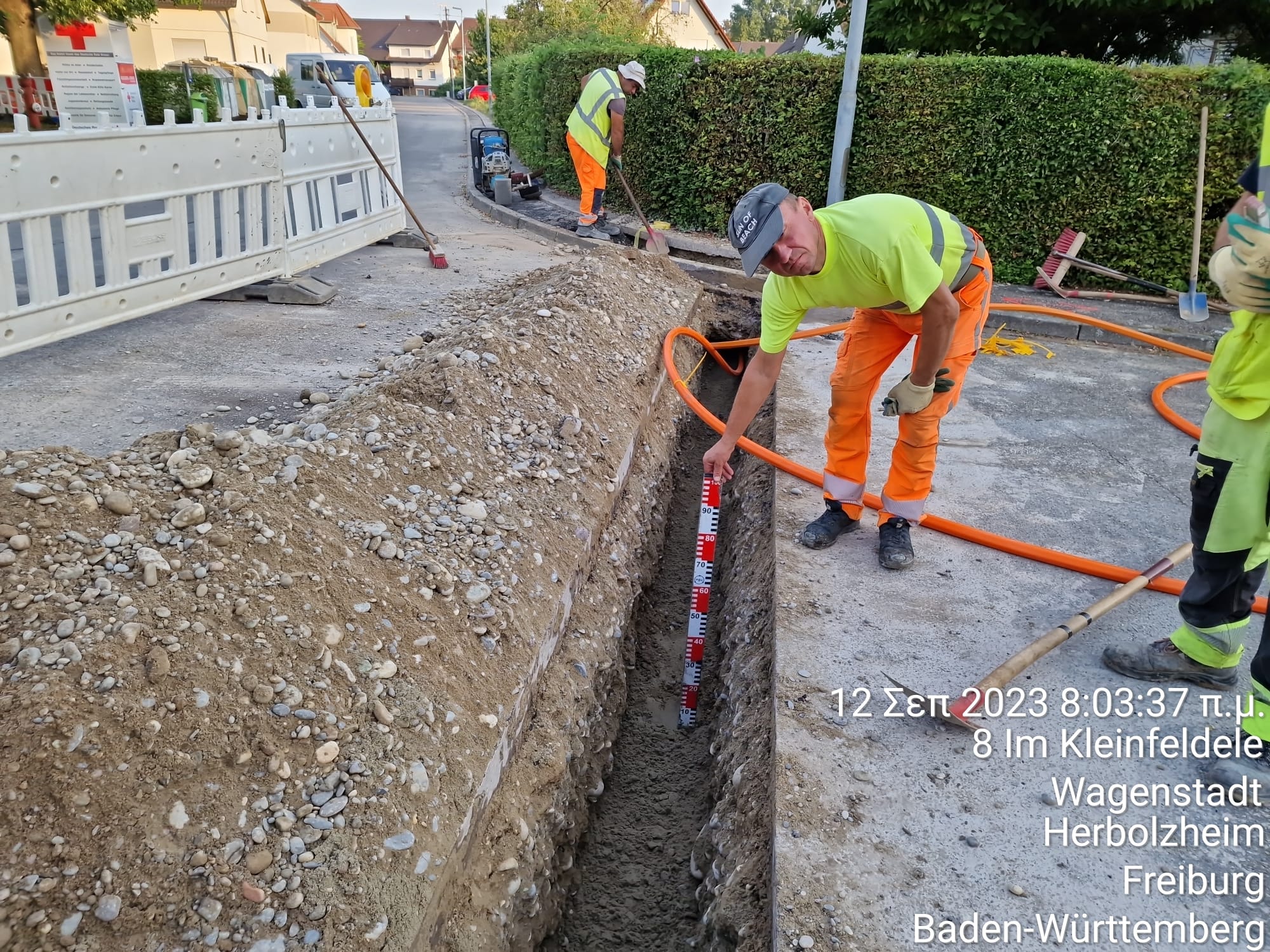 Teamarbeit auf der Baustelle