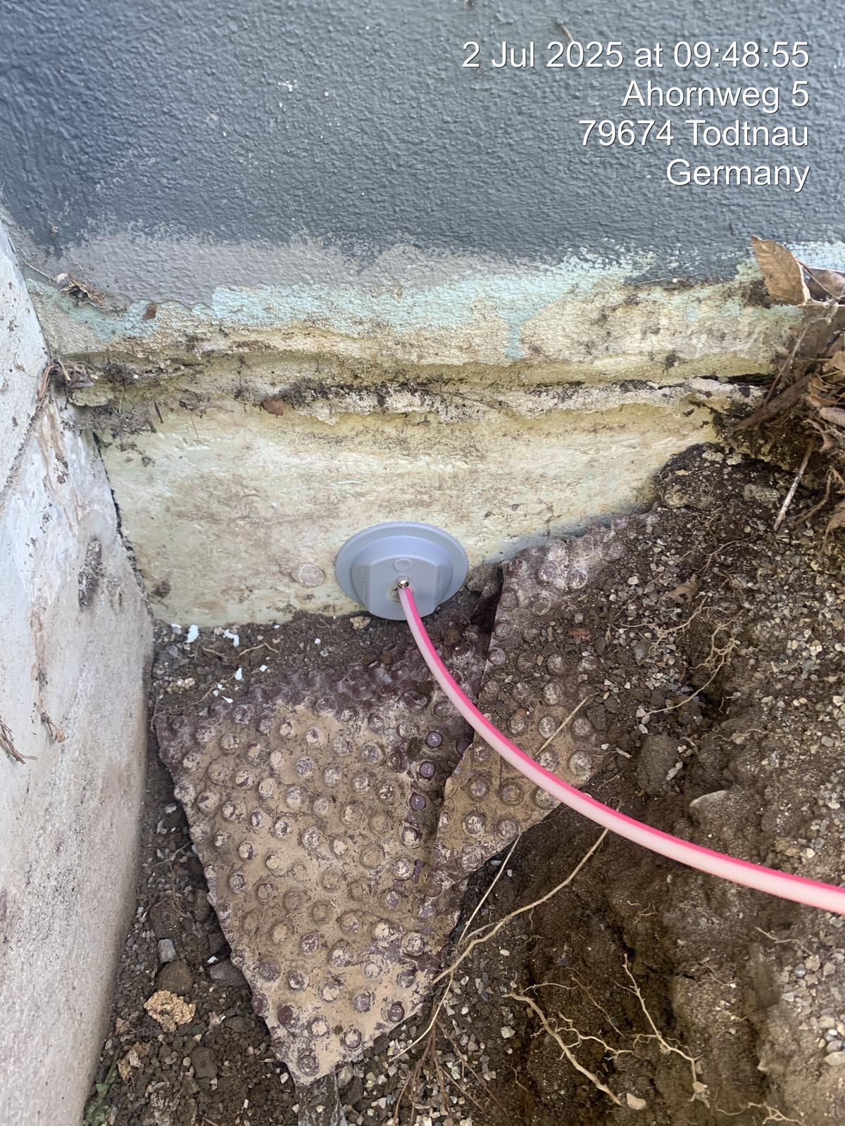 Schachtbau mit Bagger